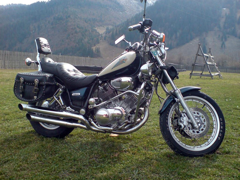 Yamaha Virago 750 с кофрами